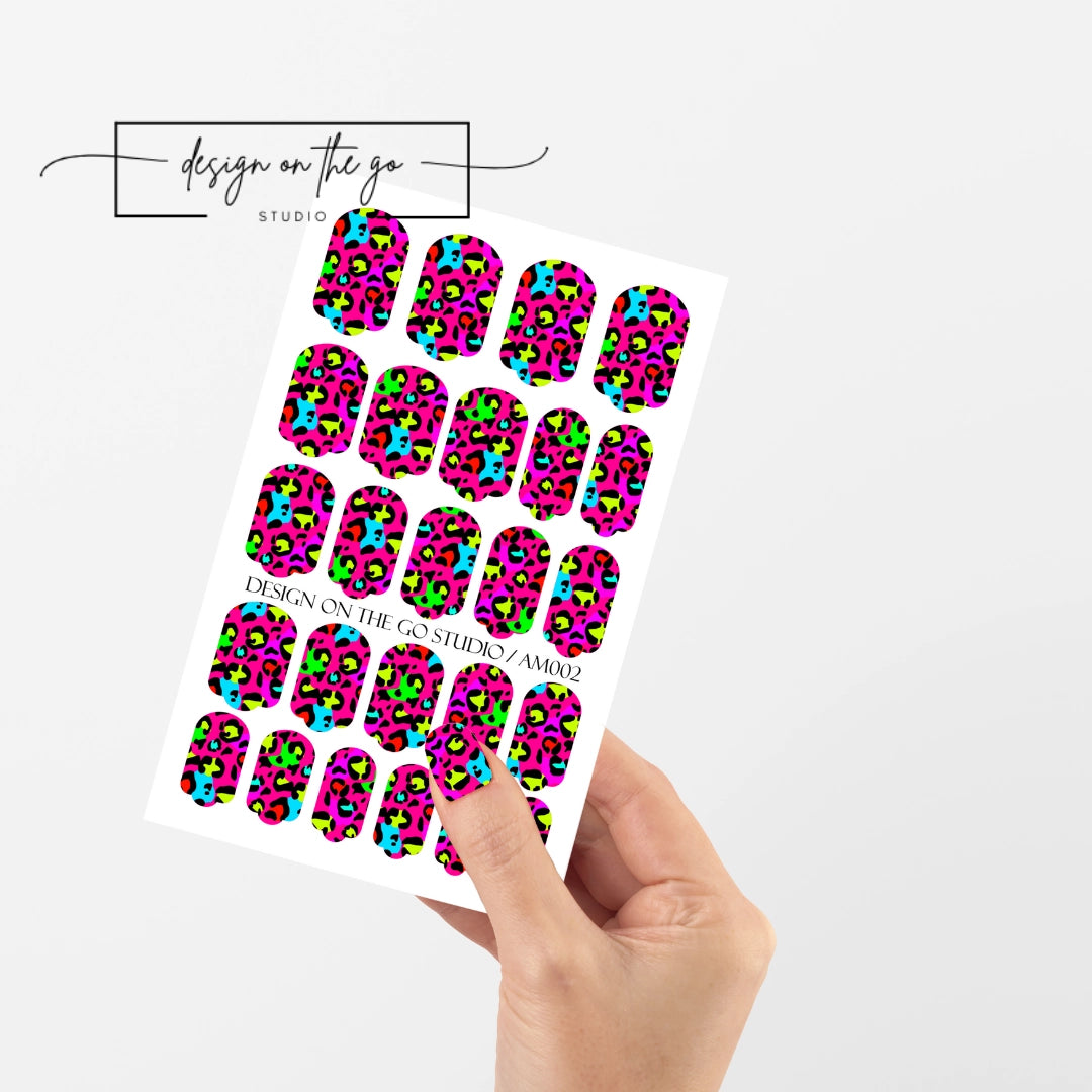 Pink Leopard Nail Wrap