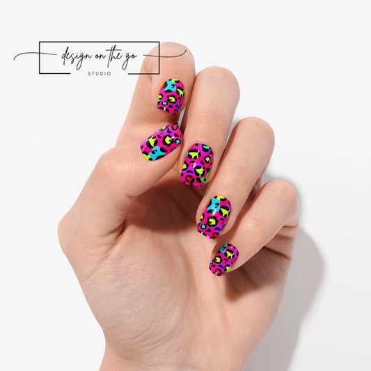 Pink Leopard Nail Wrap