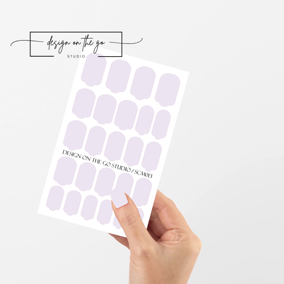 Lavender Color Nail Wrap