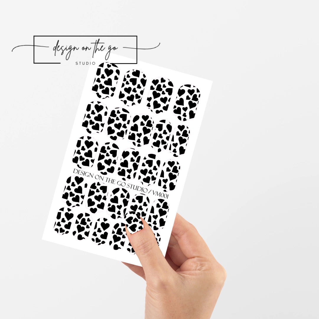 Heart Shape Nail Wraps