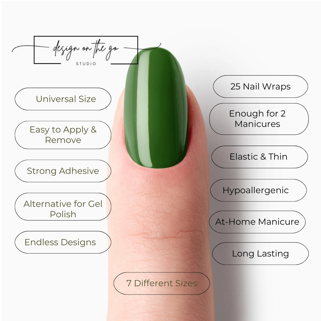 Evergreen Essence Nail Wraps
