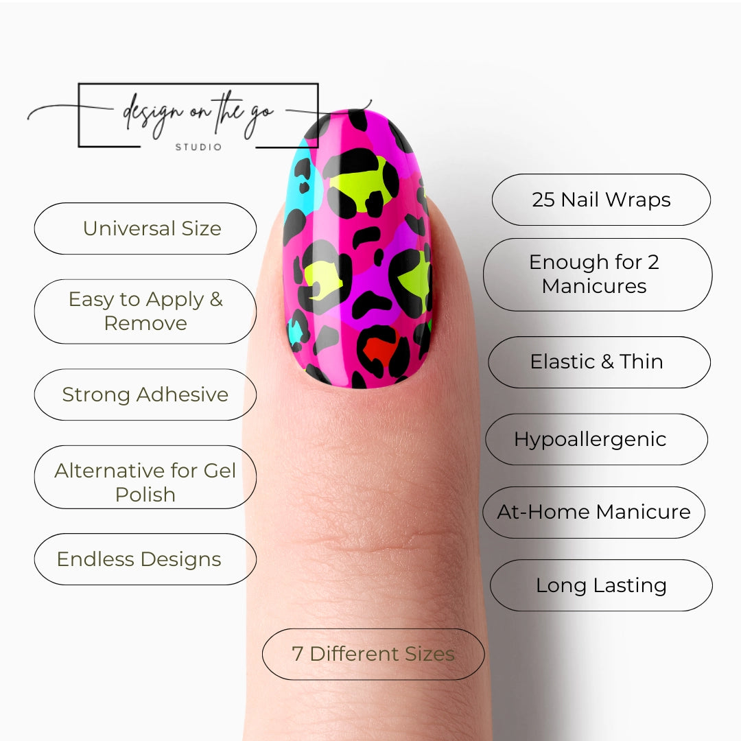 Pink Leopard Nail Wrap