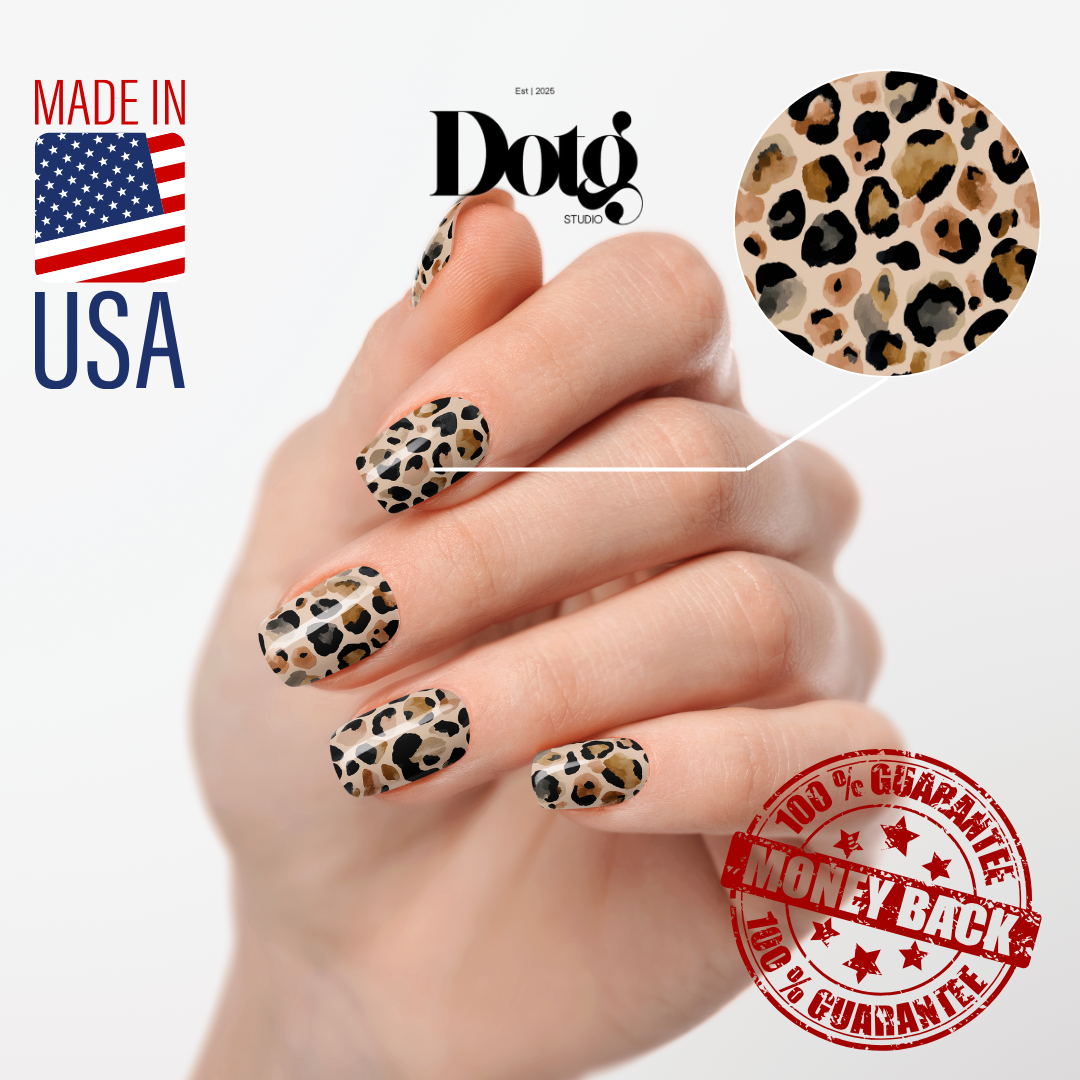 Savanah Glam Nail Polish Wraps DIY Manicure & Pedicure Stickers Nail Decal Strips