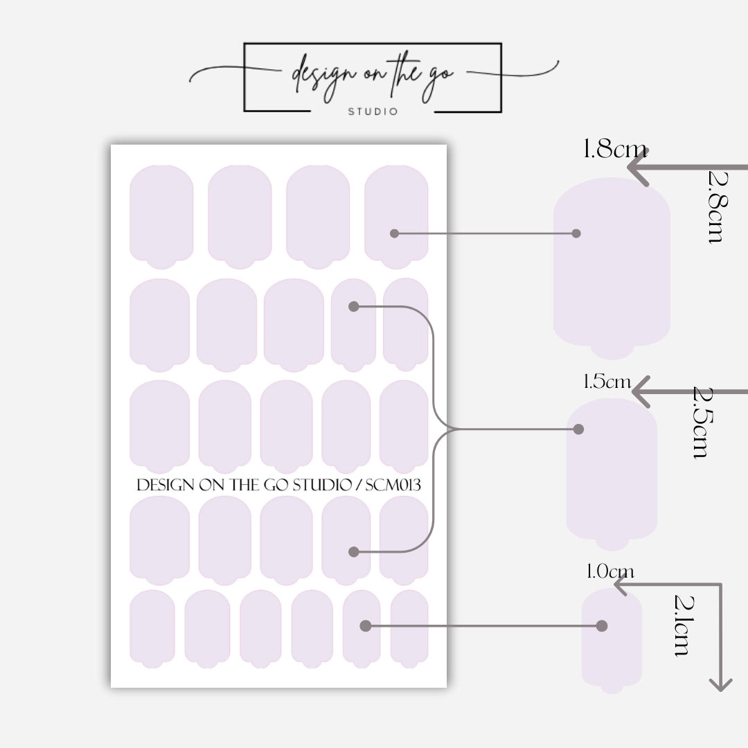 Lavender Color Nail Wrap
