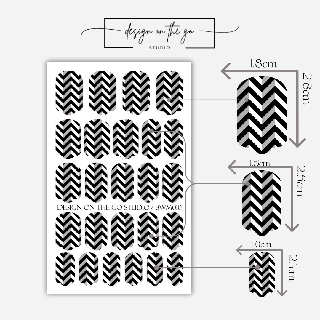 Zigzag Nail Wraps