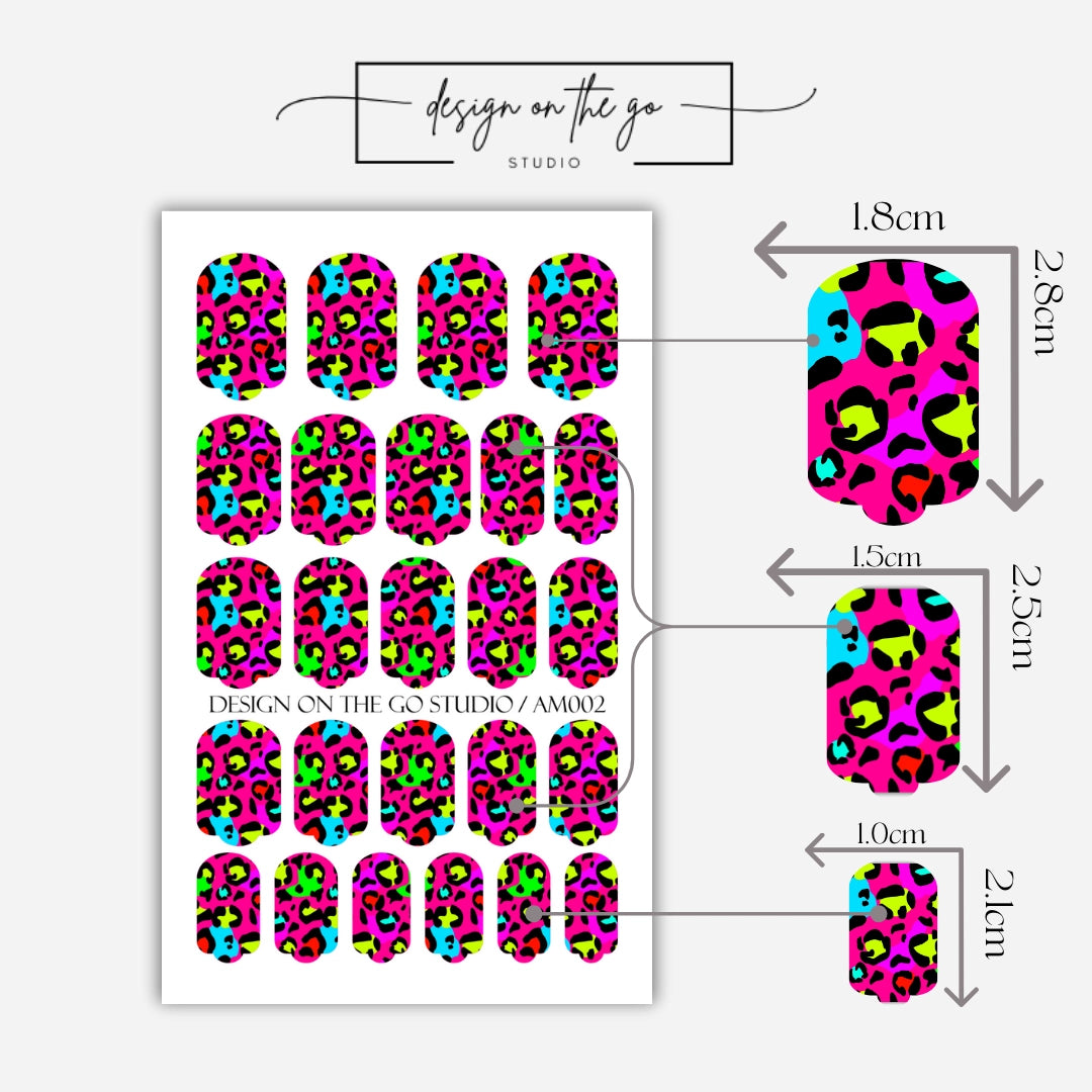 Pink Leopard Nail Wrap