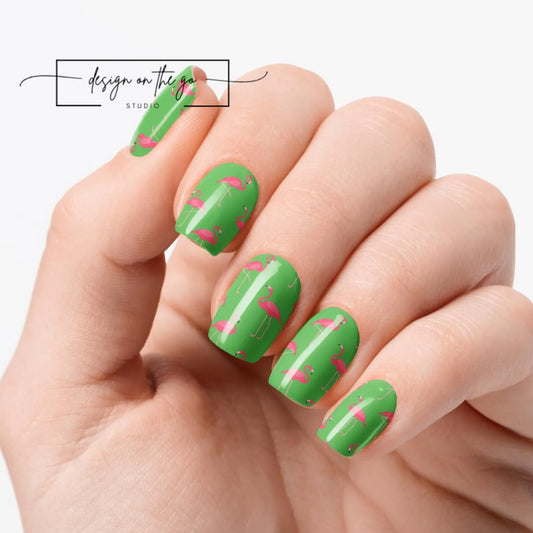 Pink Flamingo Nail Wrap