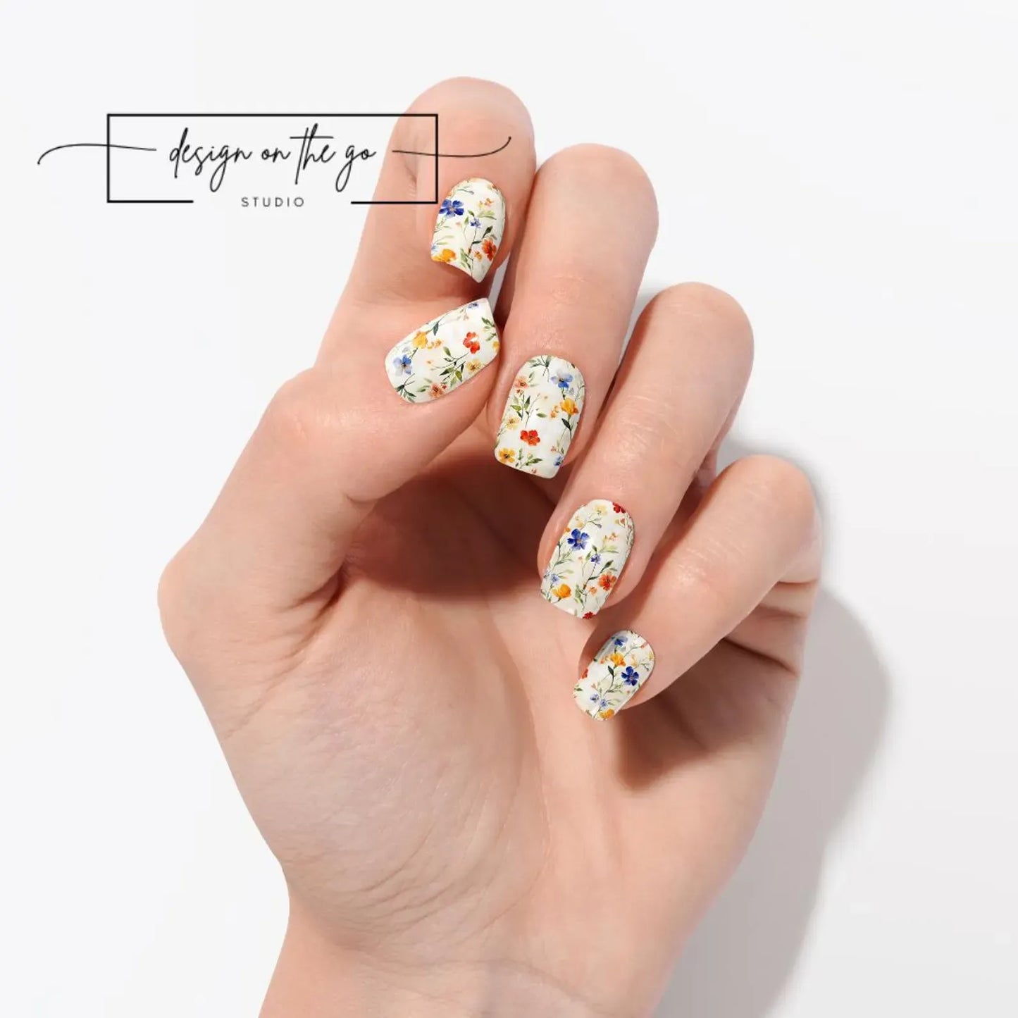 Spring Sketch Nail Wraps