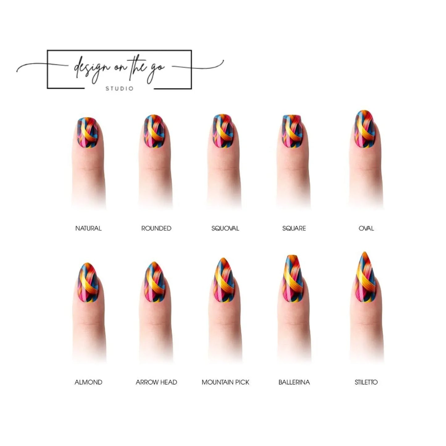 Ripple Nail Wraps