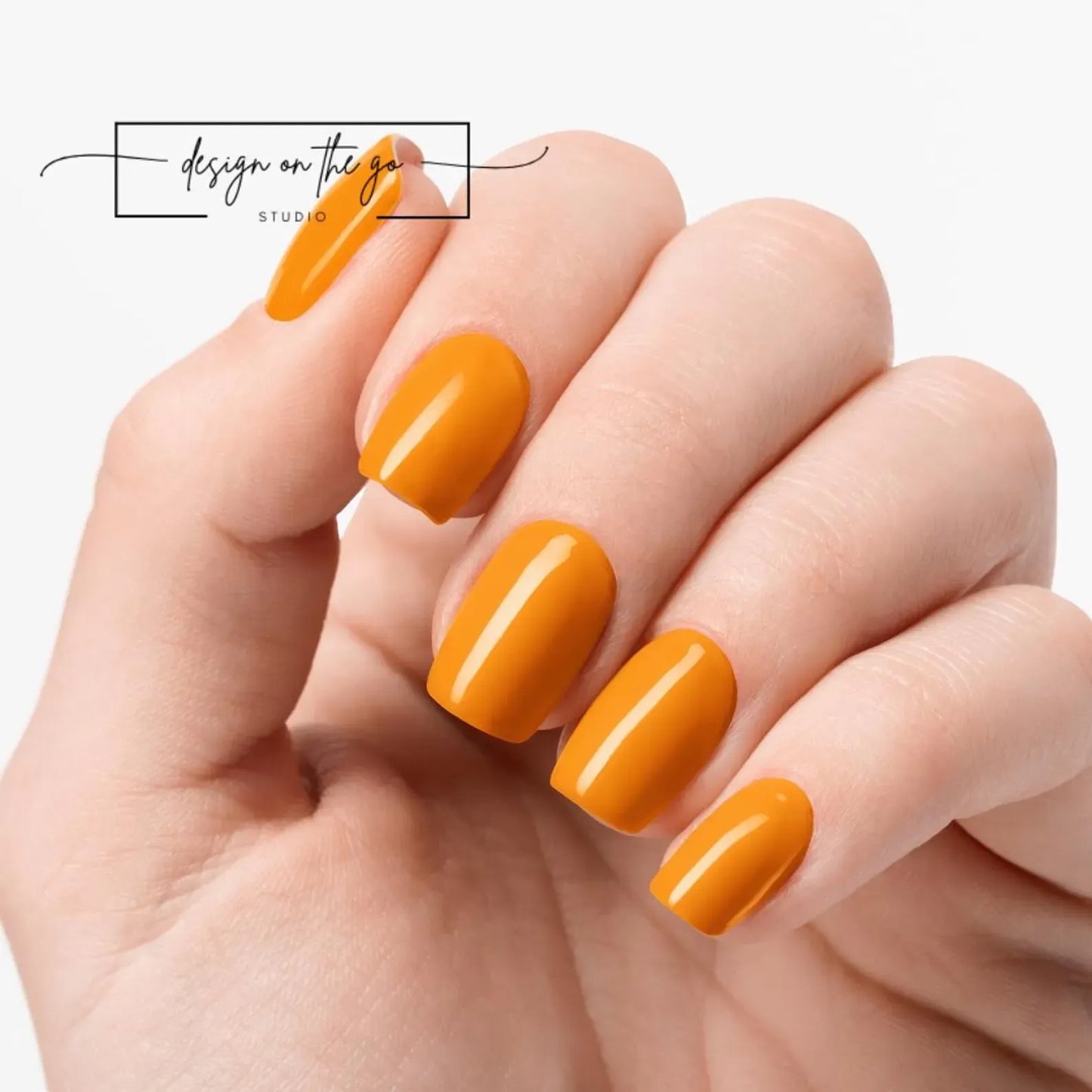 Amber Flame Nail Wraps
