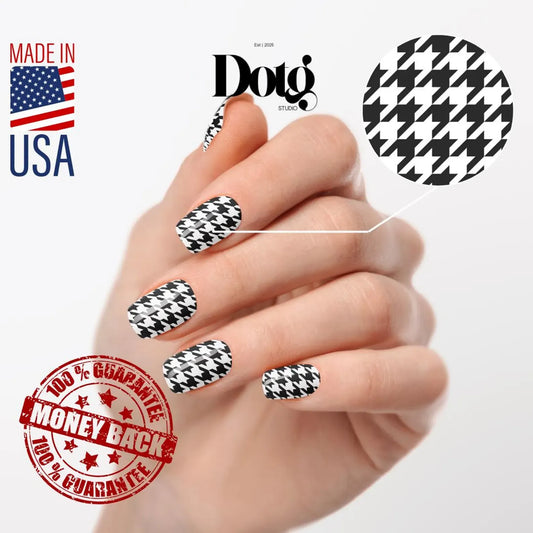 Houndstooth Nail Wraps
