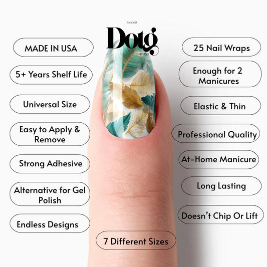 Feather Nail Wraps