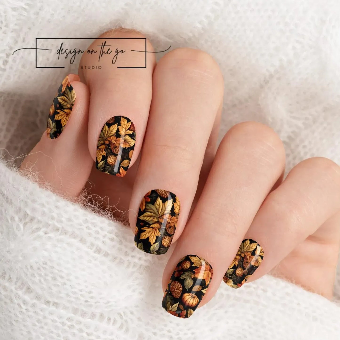 Golden Harvest Nail Wraps