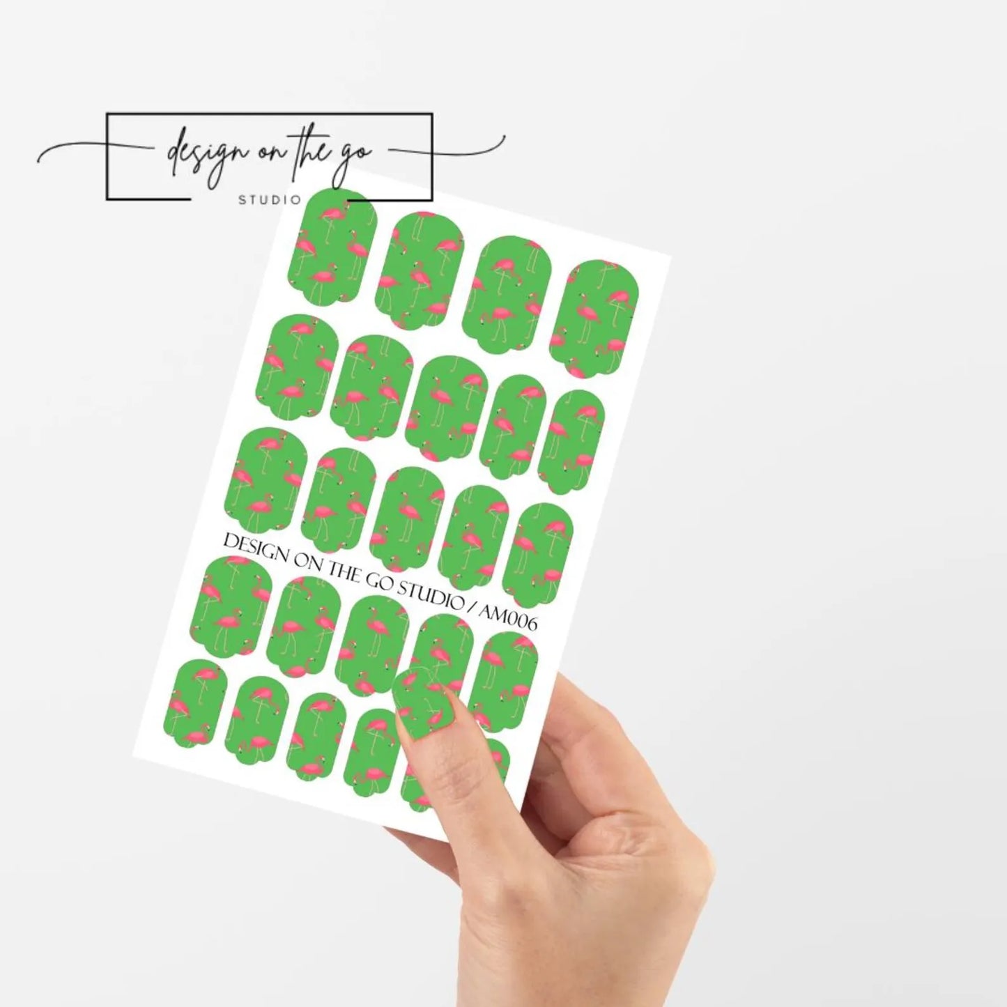 Pink Flamingo Nail Wrap