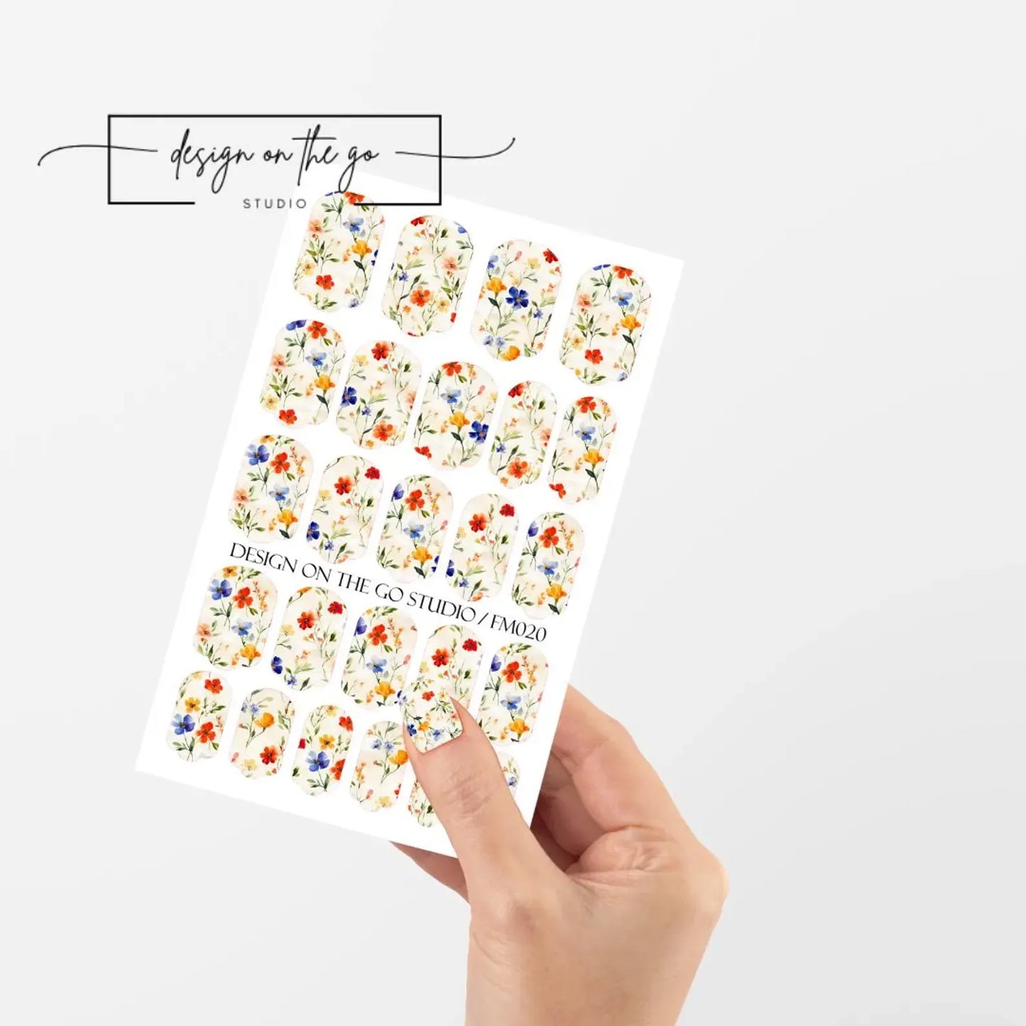 Spring Sketch Nail Wraps