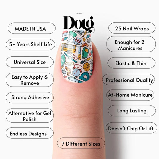 Back To School Nail Wraps