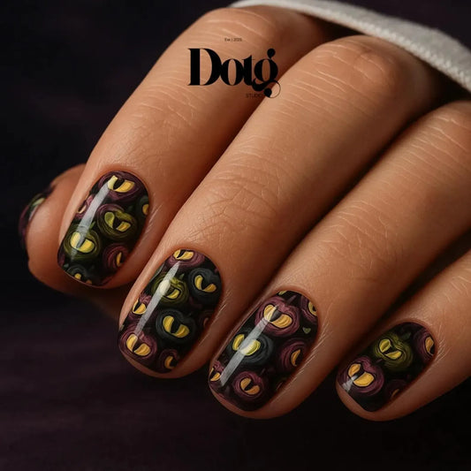 Spooky Pumpkin Nail Wraps