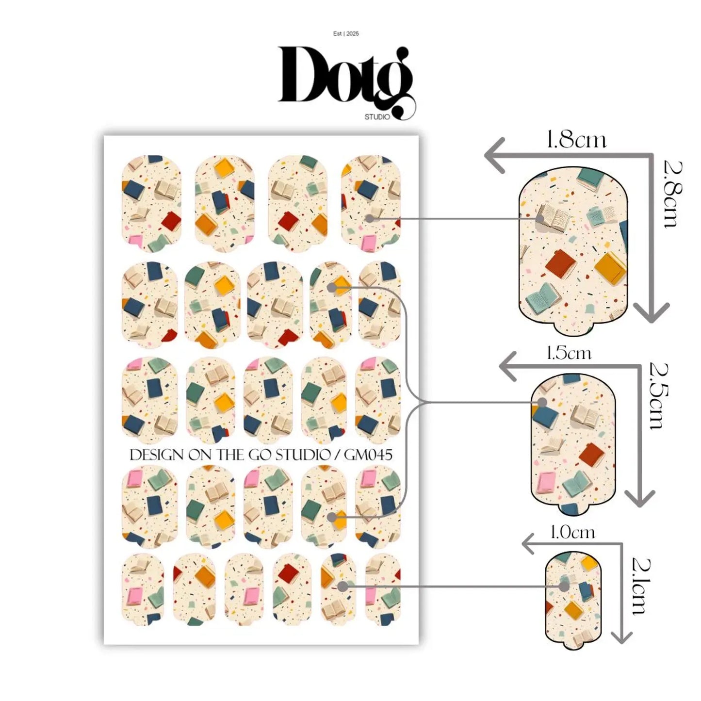 Book Lover Nail Wraps