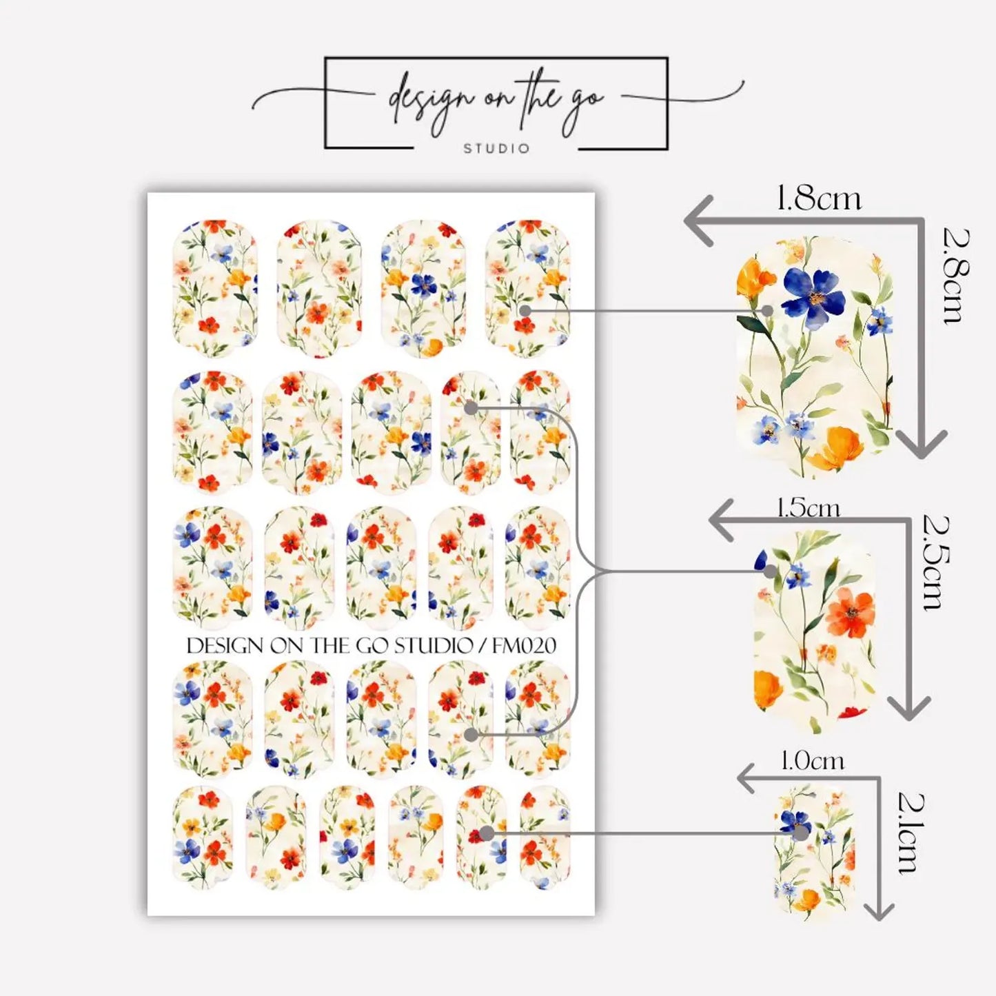 Spring Sketch Nail Wraps