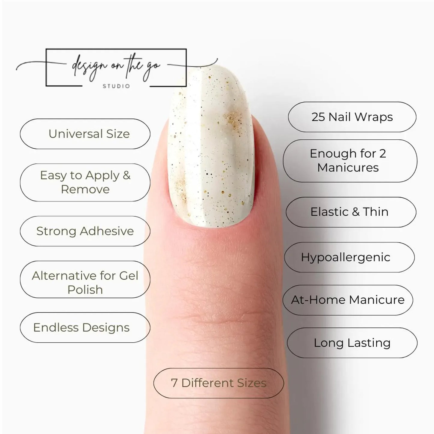 Golden Dust Nail Wrap