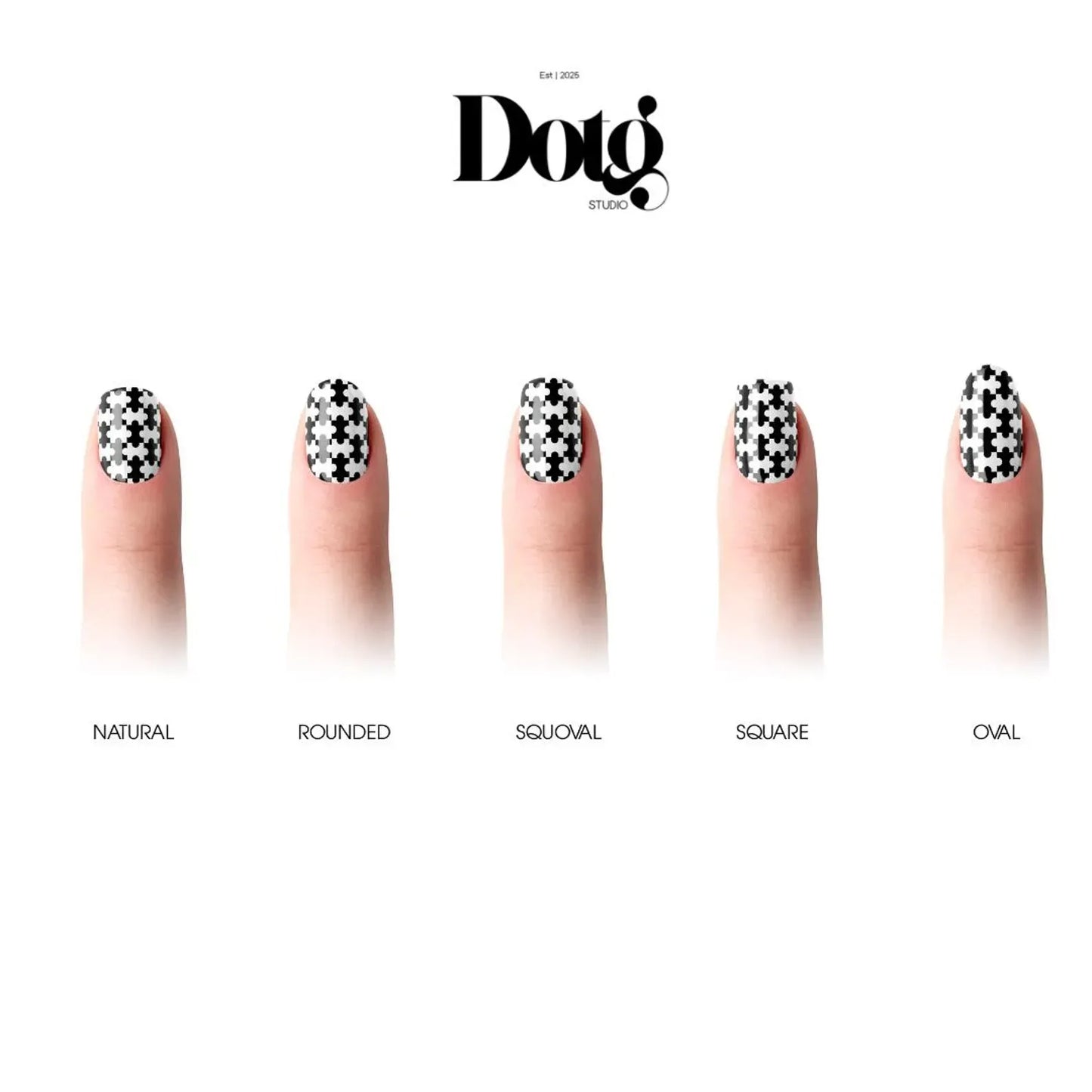 Puzzle Design Nail Wraps