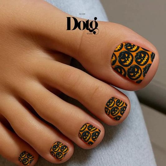 Haunted Pumpkin Nail Wraps