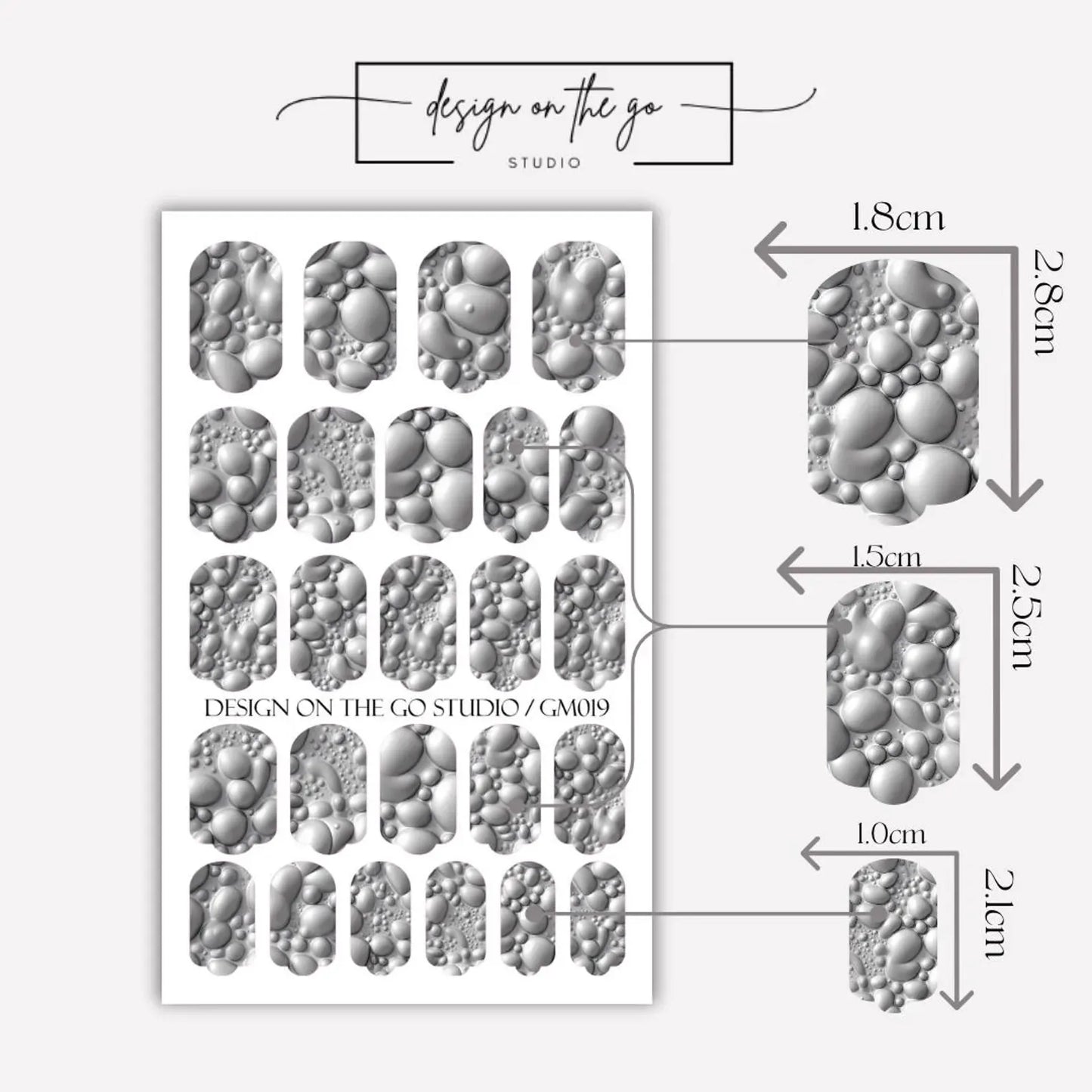 Lunar Foam Nail Wraps