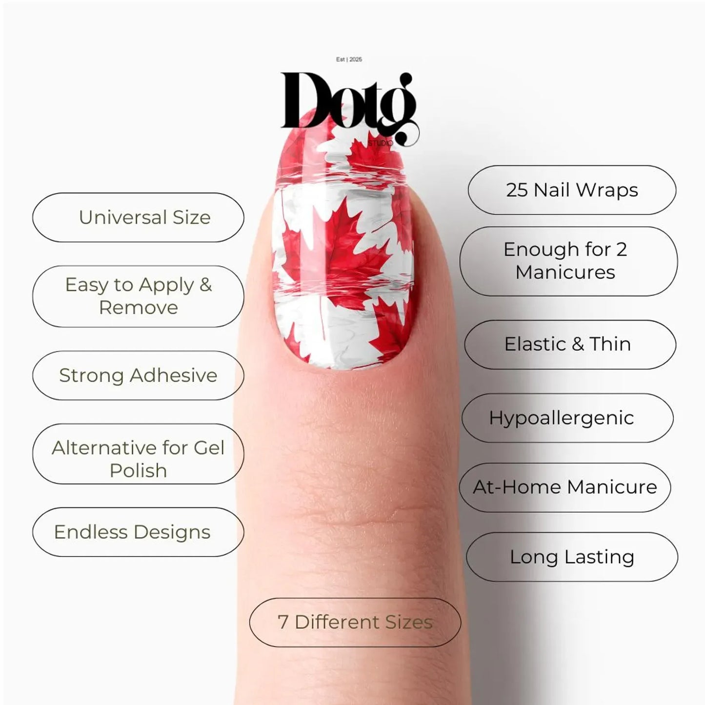 I Am Canadian Nail Wraps