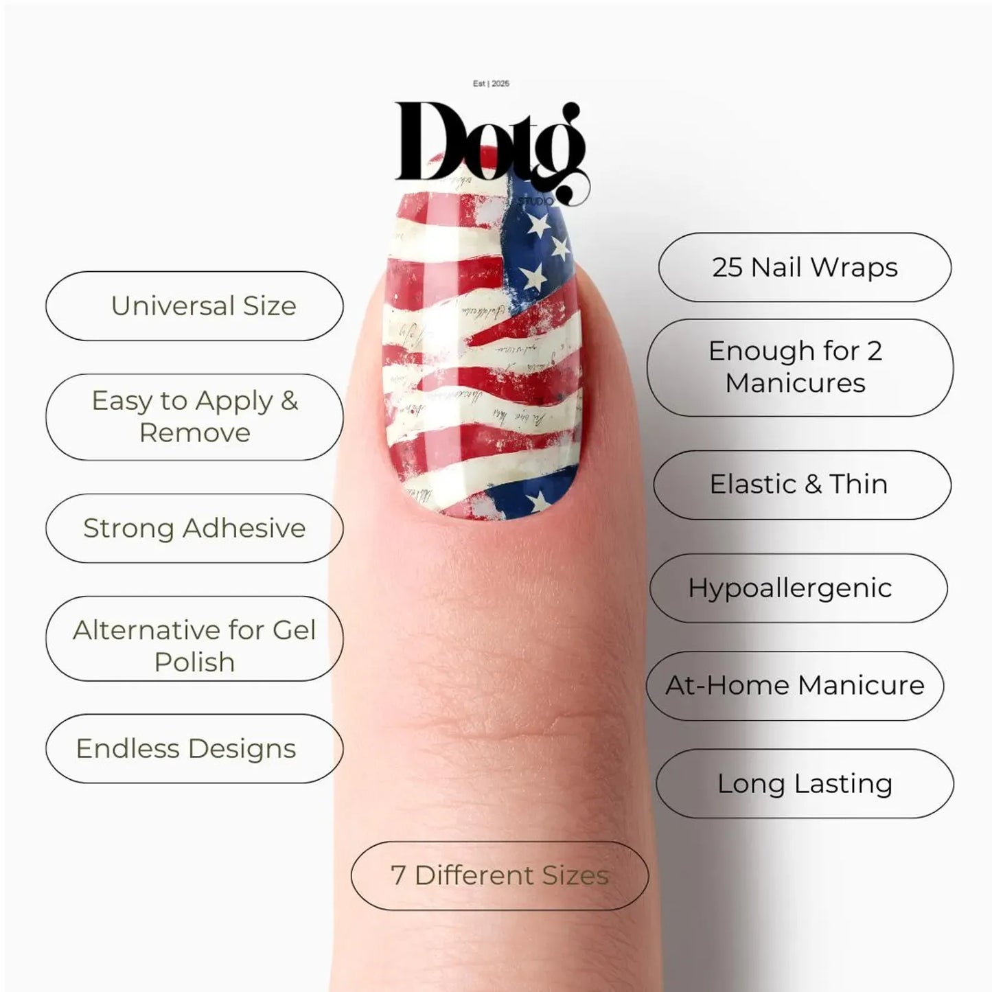 Forth of July Nail Wraps