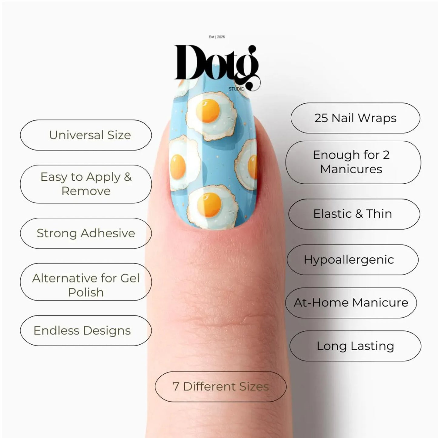 Sunny Side Nail Wraps