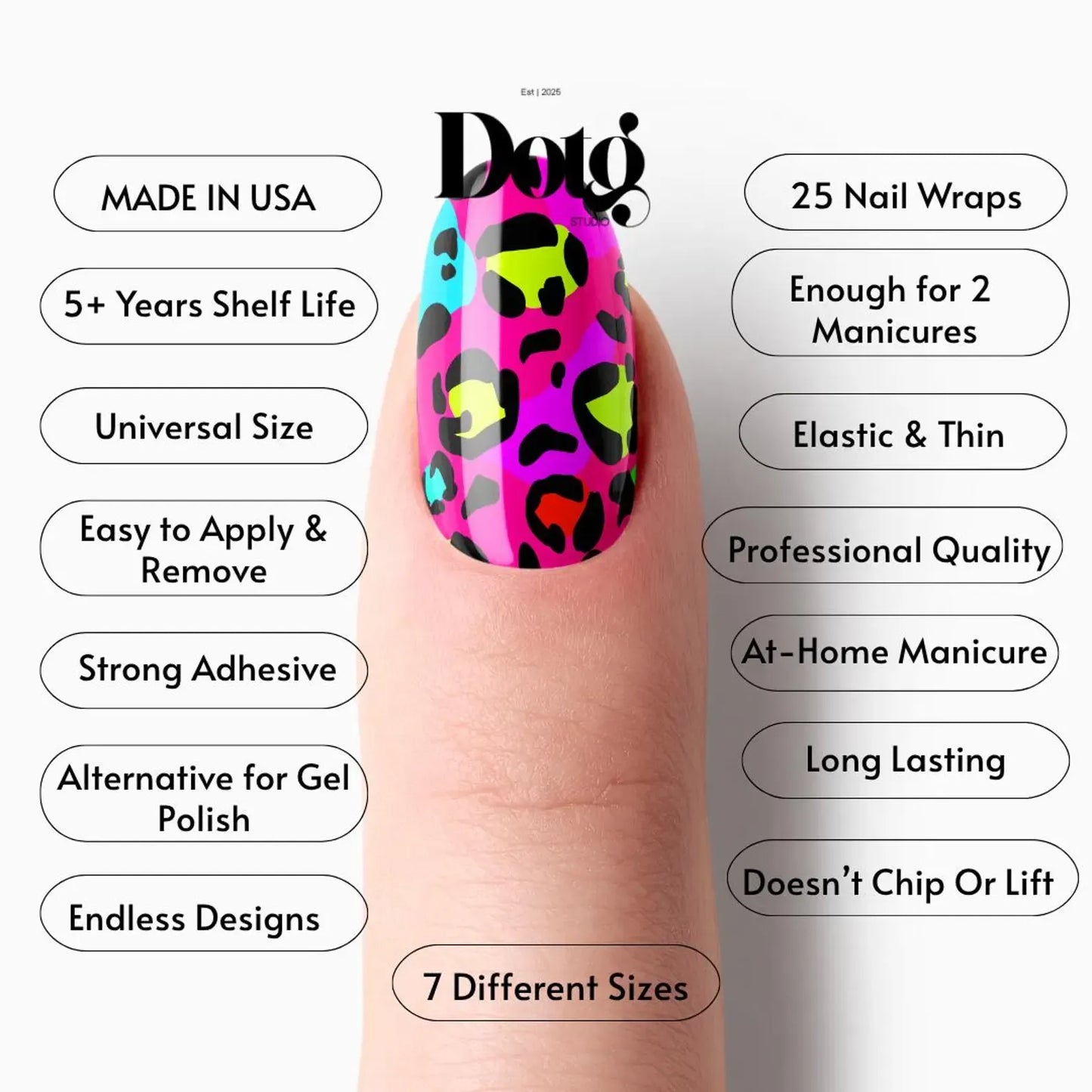 Neon Leopard Nail Wraps
