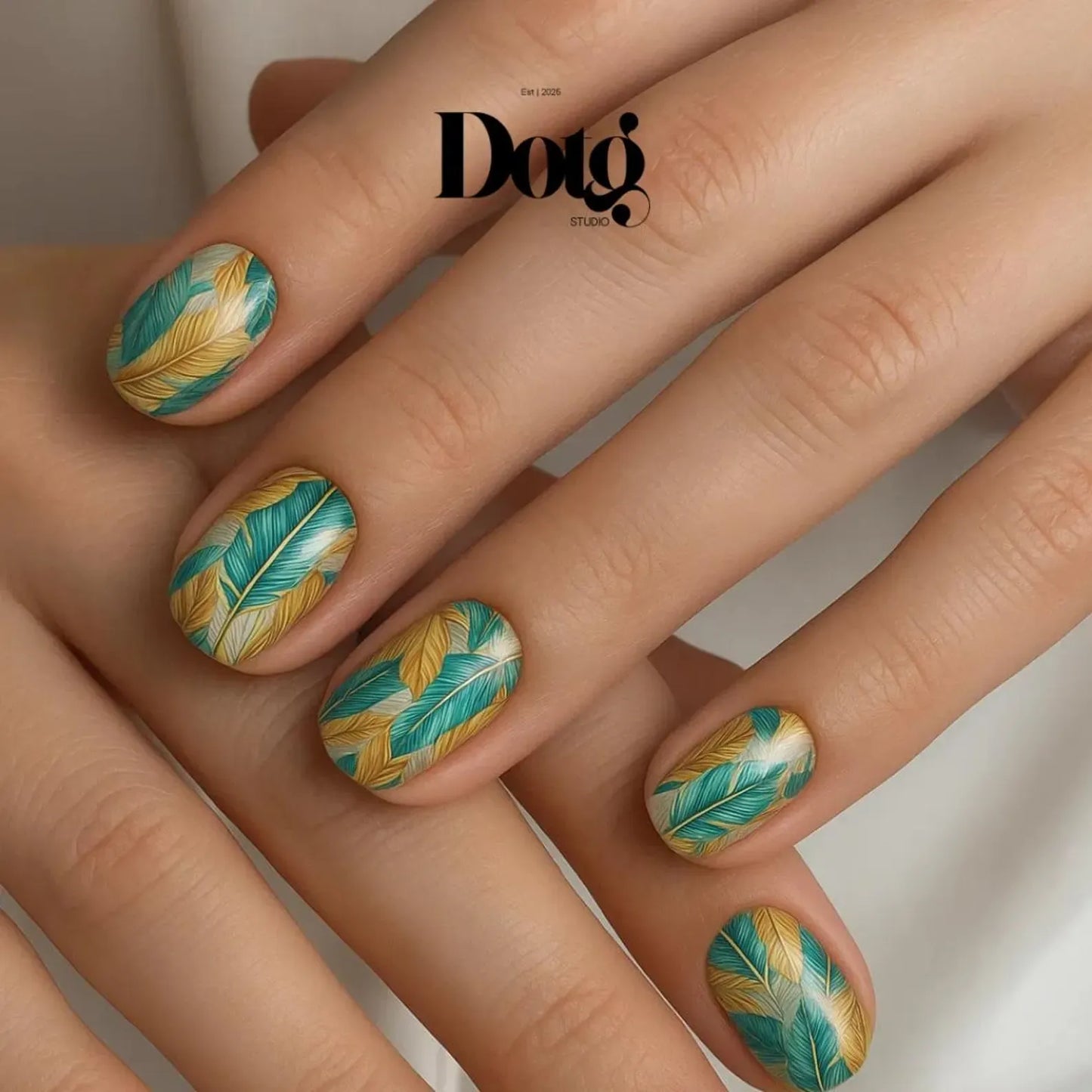 Feather Nail Wraps