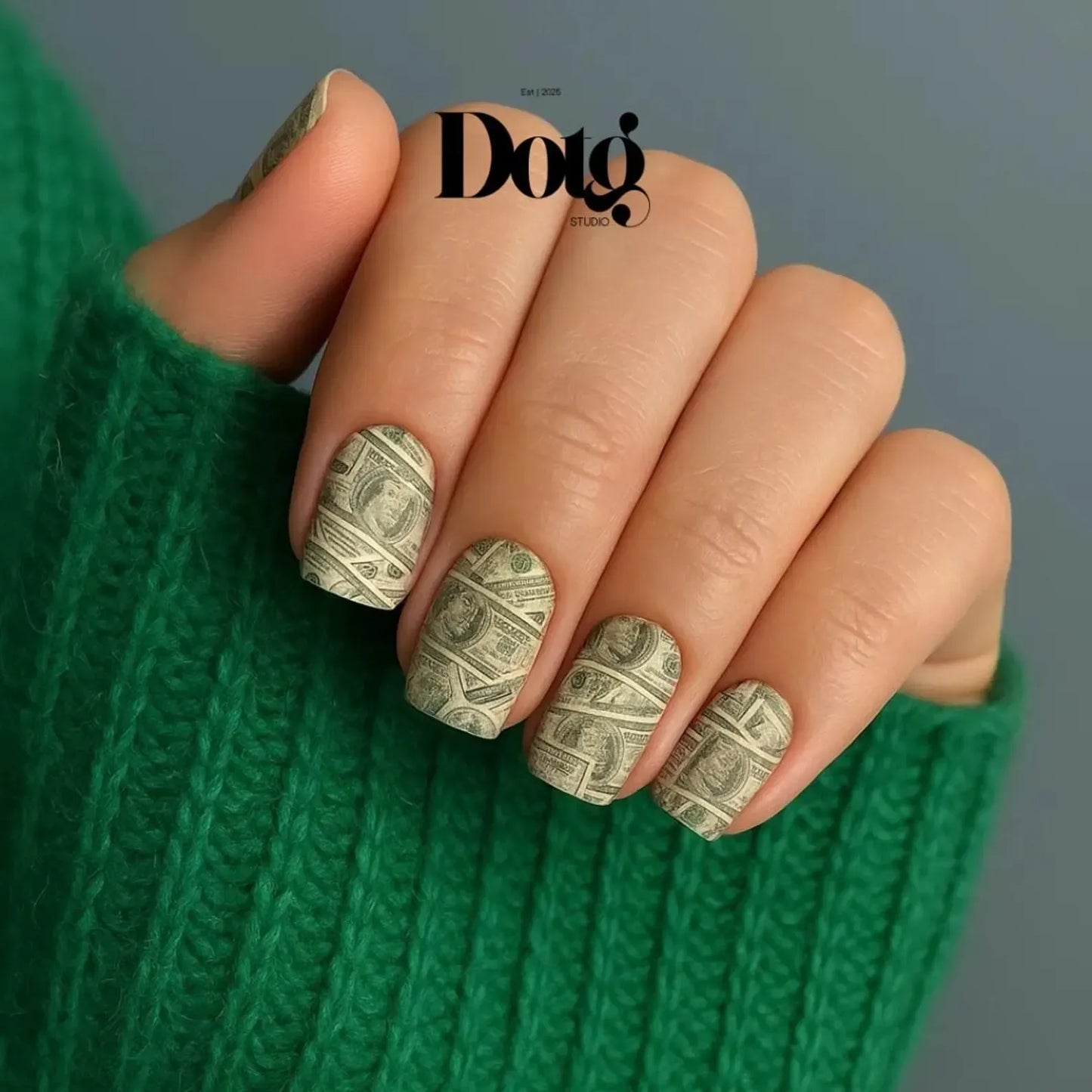 Dollar Bills Nail Wraps