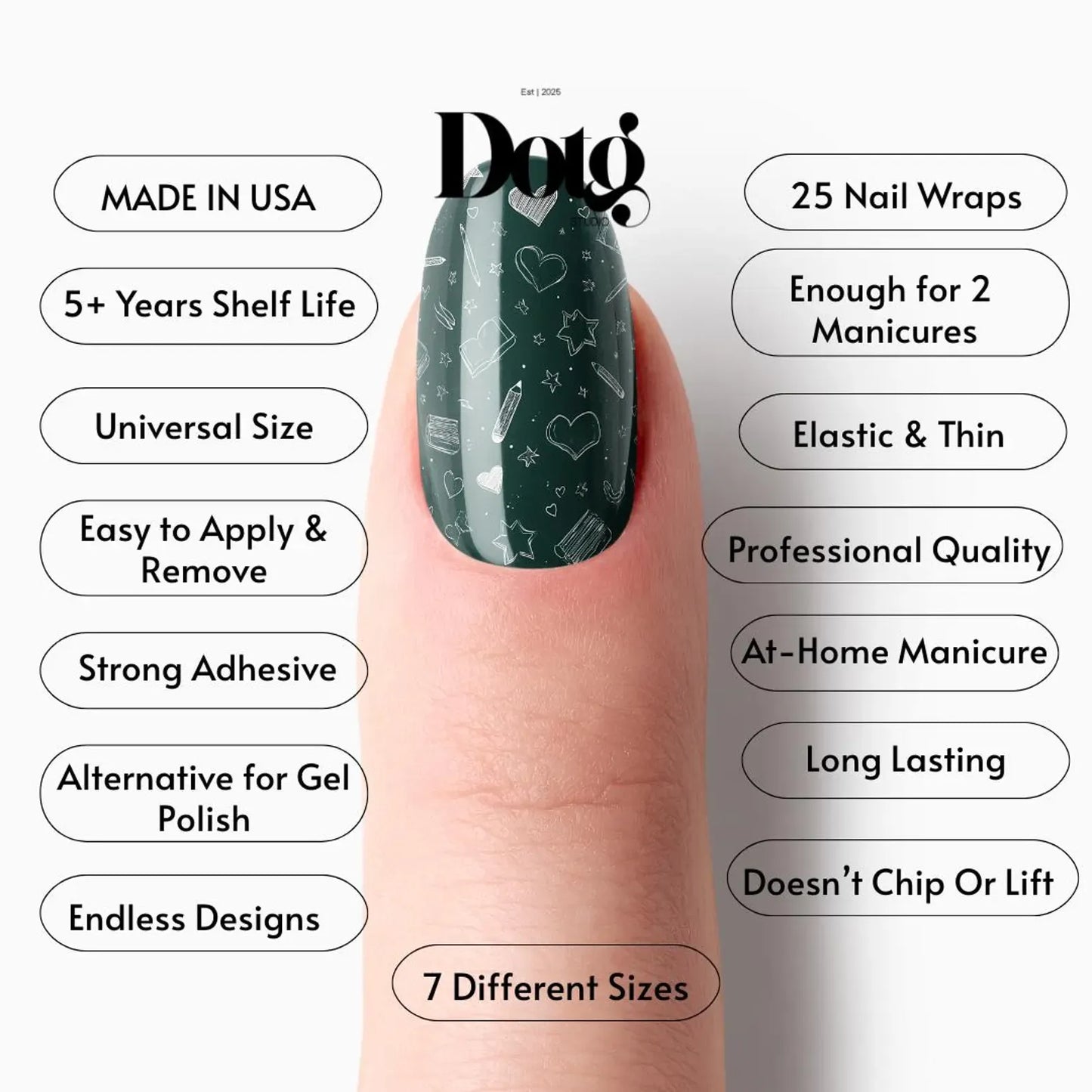 Chalkboard Nail Wraps