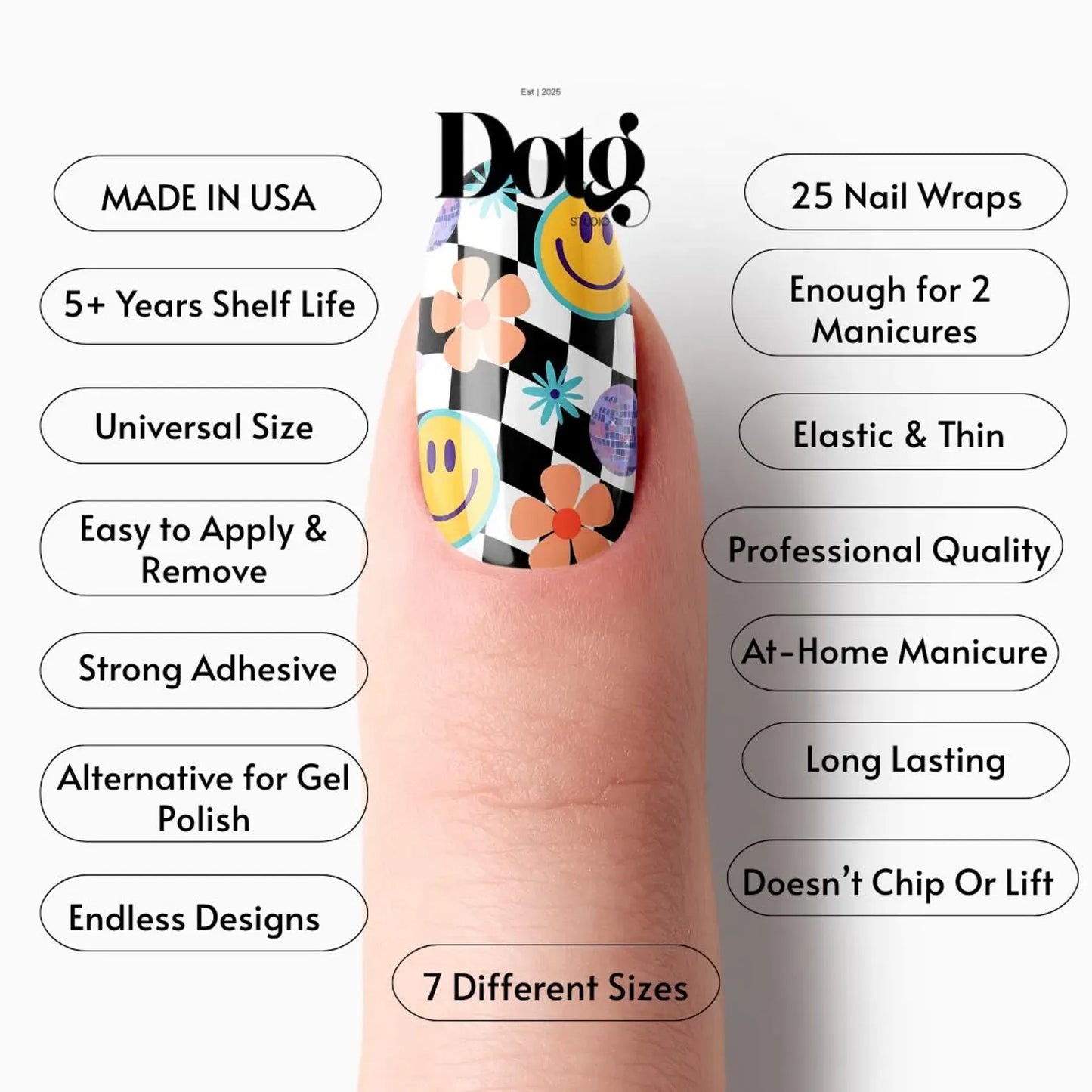 Happy Vibes Nail Wraps