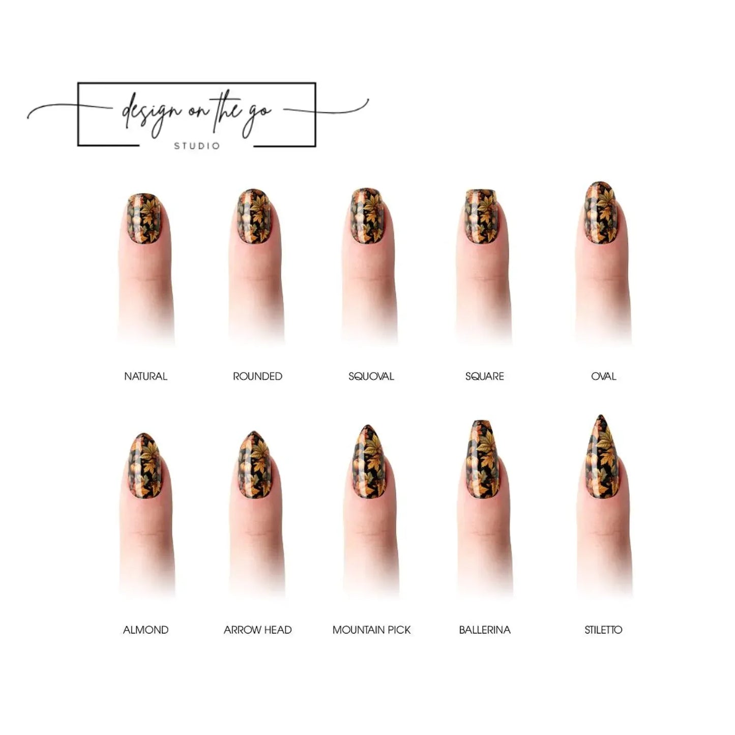 Golden Harvest Nail Wraps