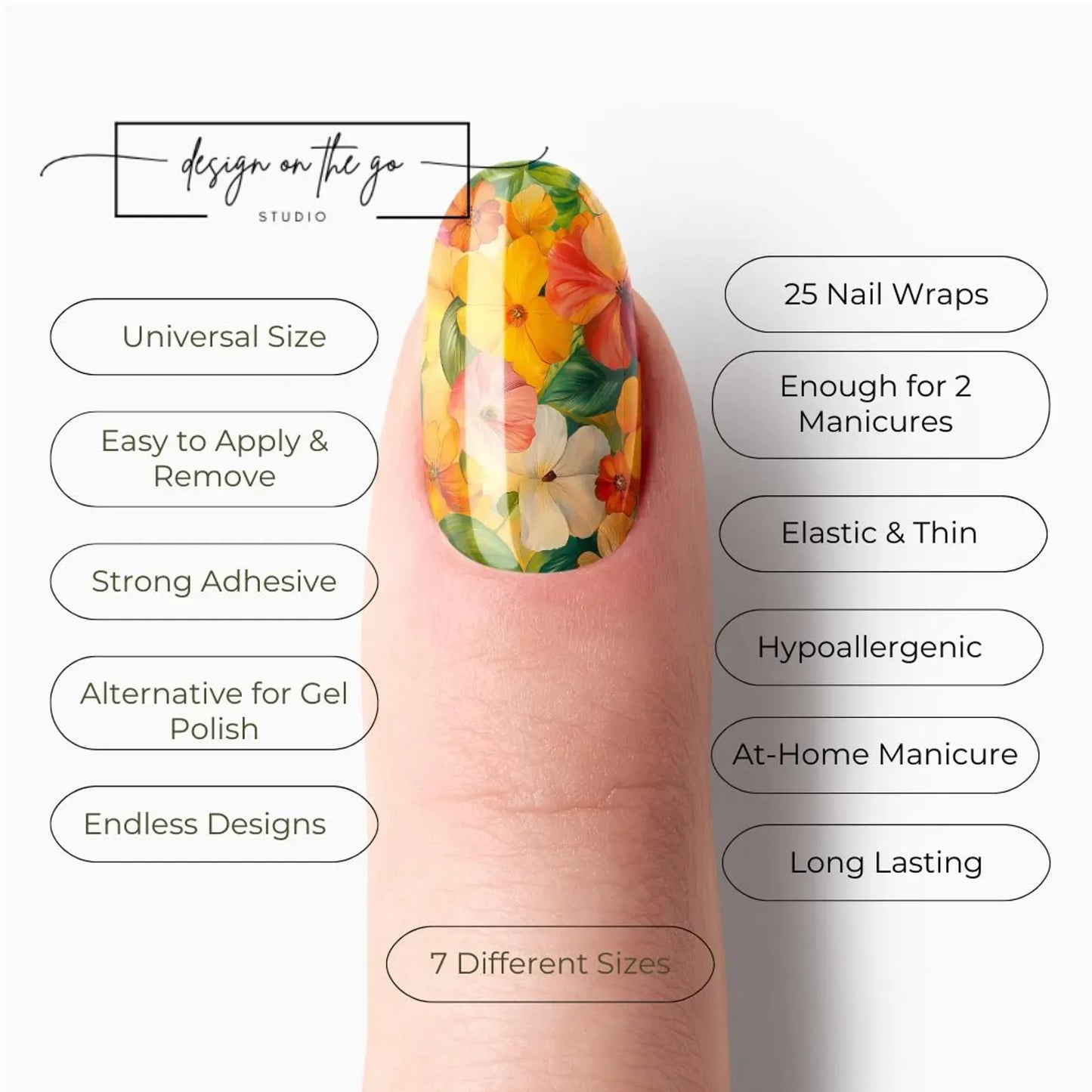 Tropic Bloom Nail Wraps