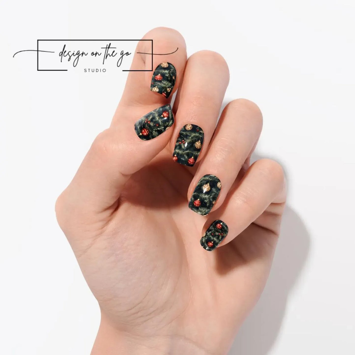 Holiday Fir Nail Wraps