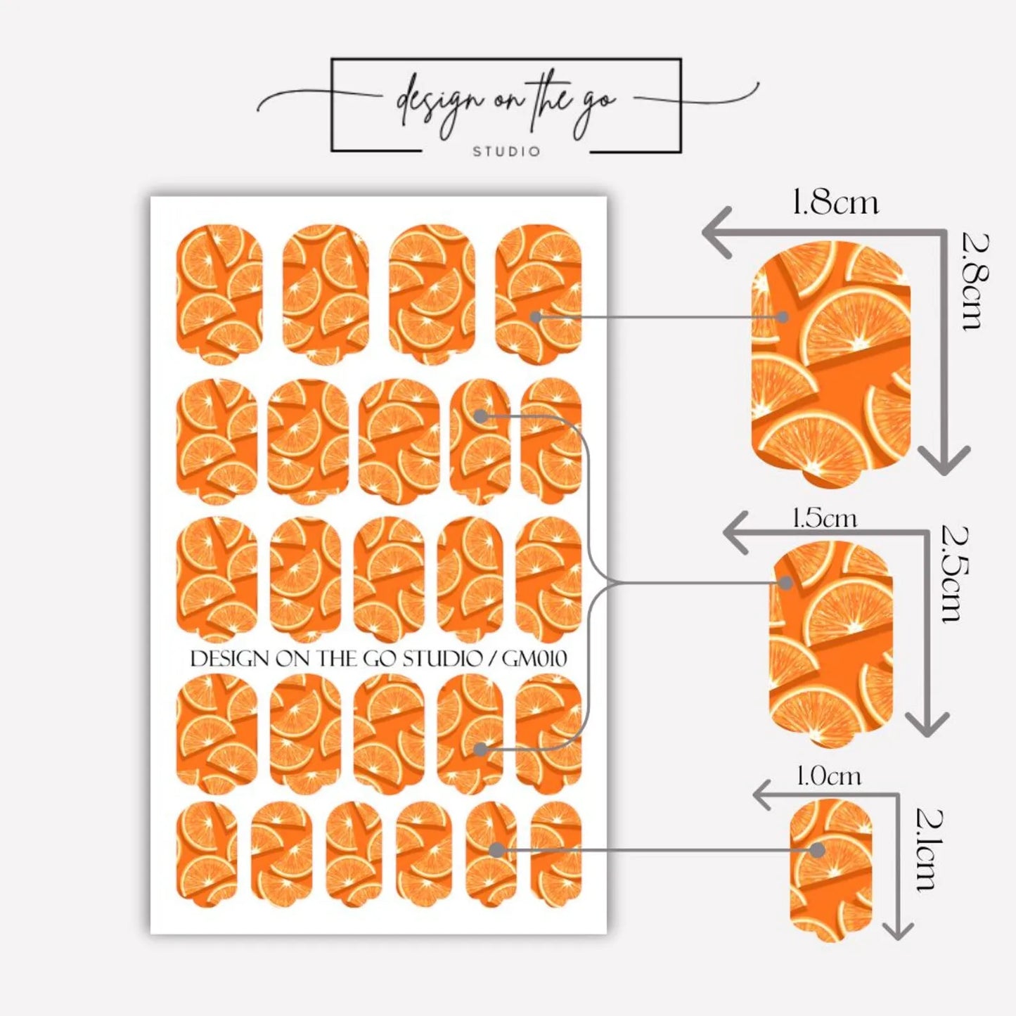 Citrus Pop Nail Wraps