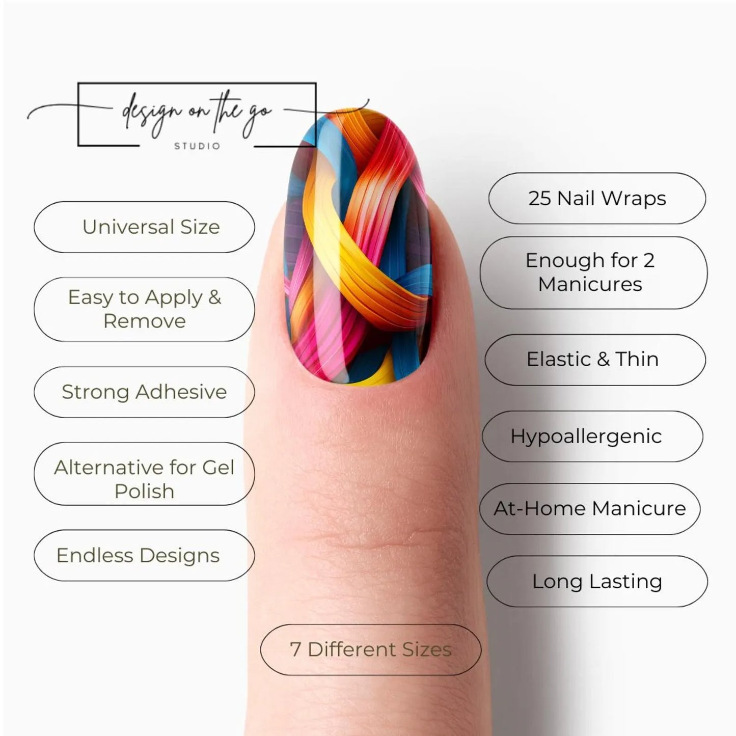 Ripple Nail Wraps