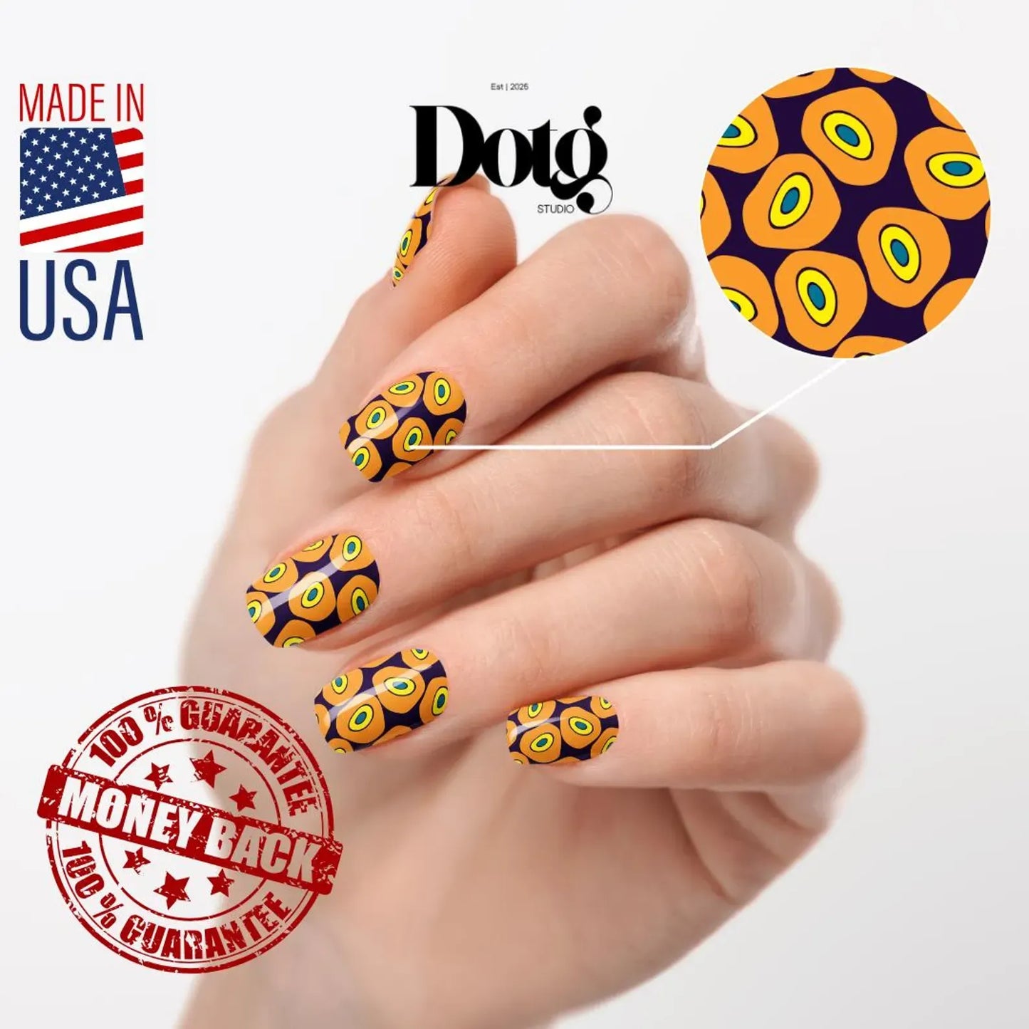 Geometric Bold Nail Wraps
