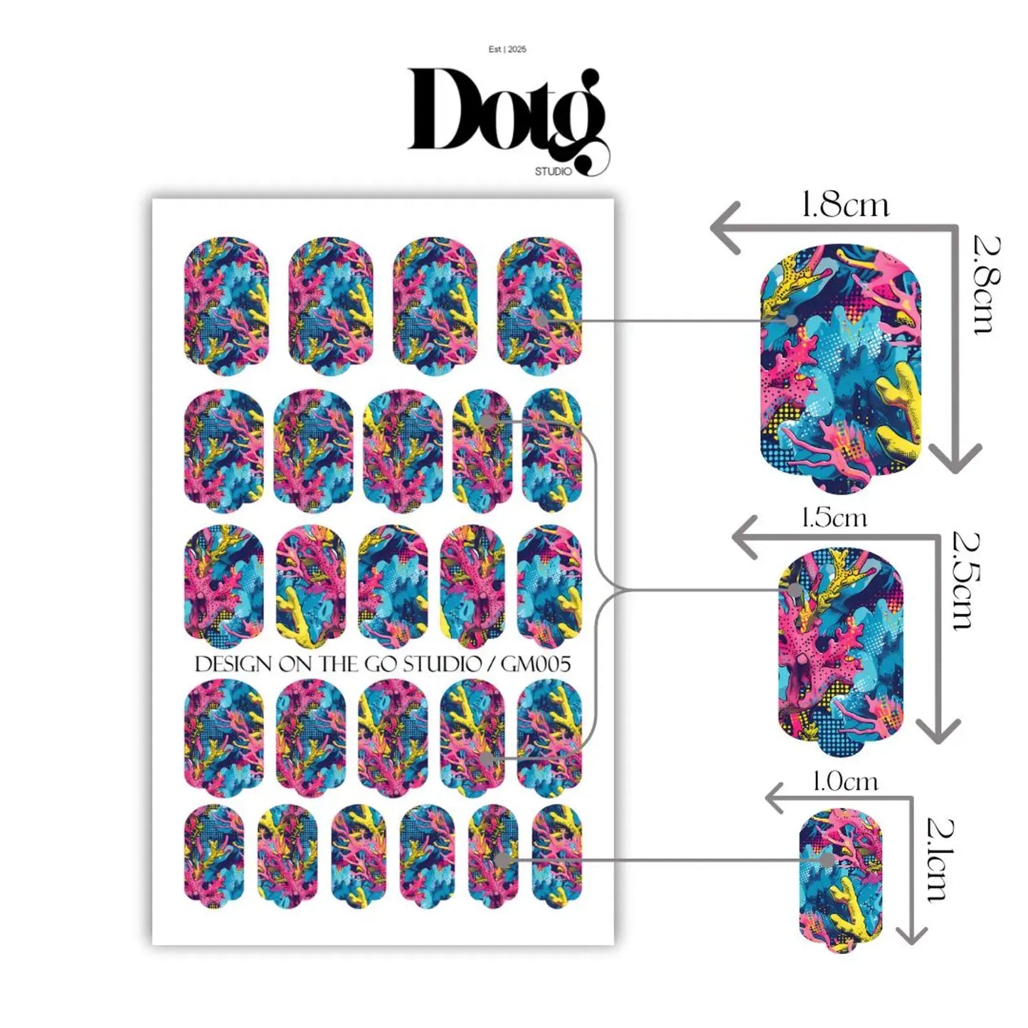 Sea Corals Nail Wraps