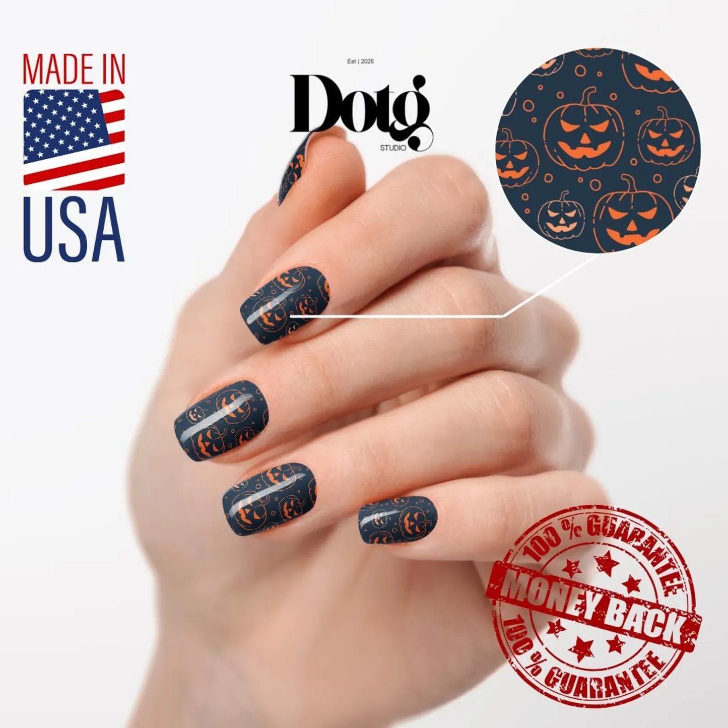 Jack O Lantern Nail Wraps