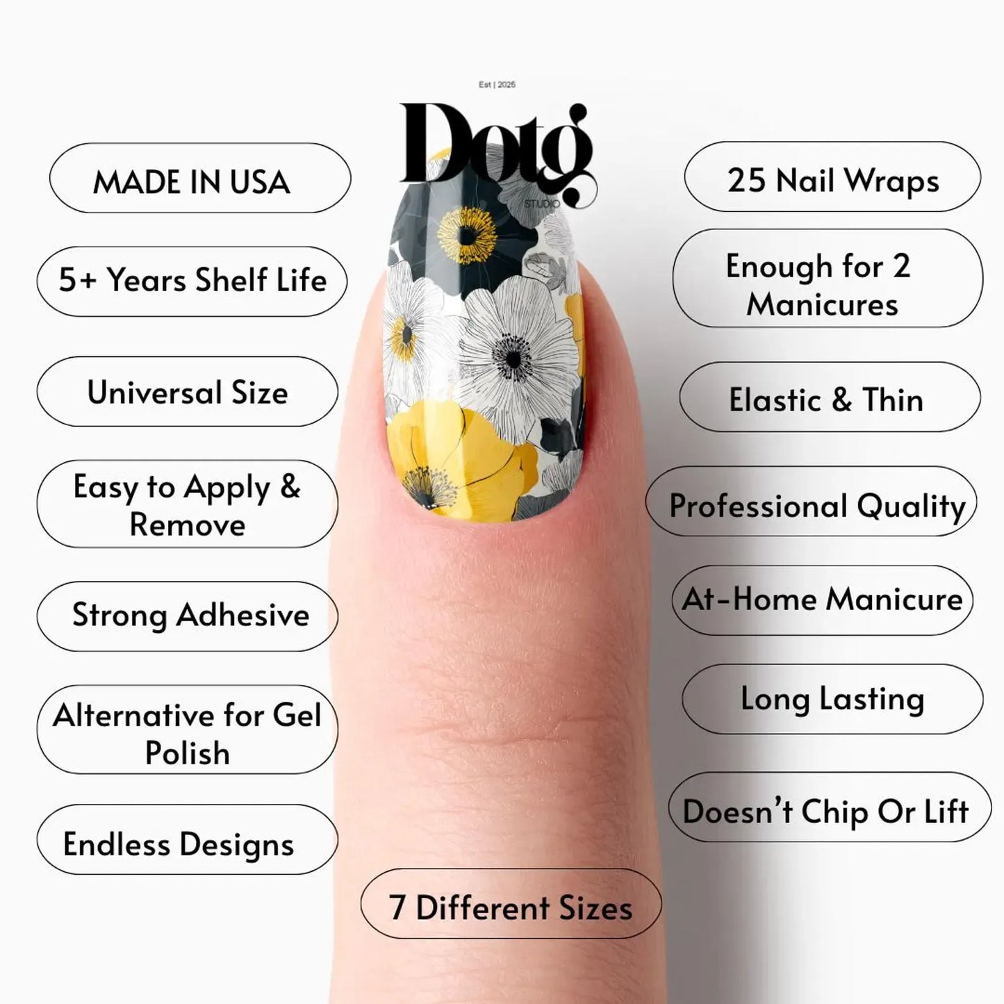 Modern Meadow Nail Wraps