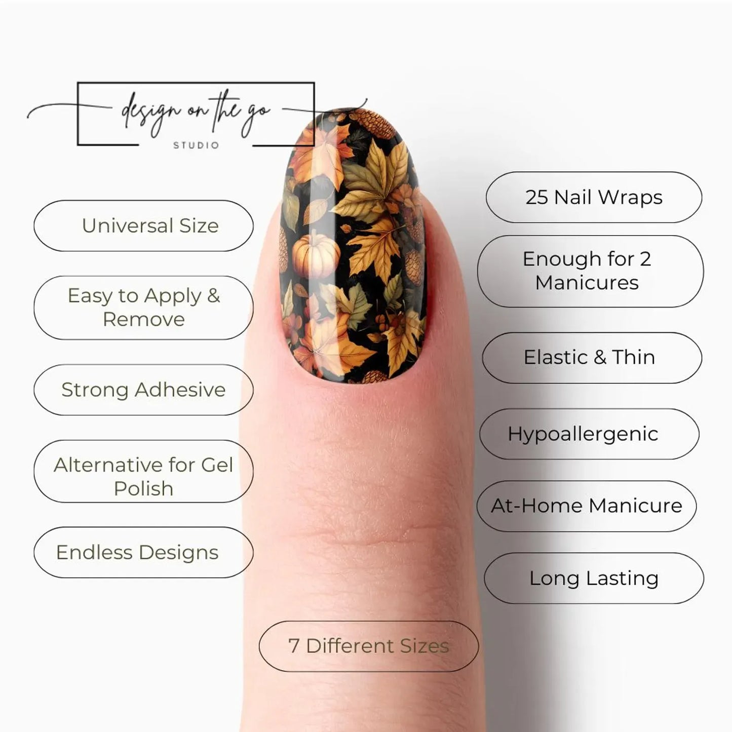 Golden Harvest Nail Wraps