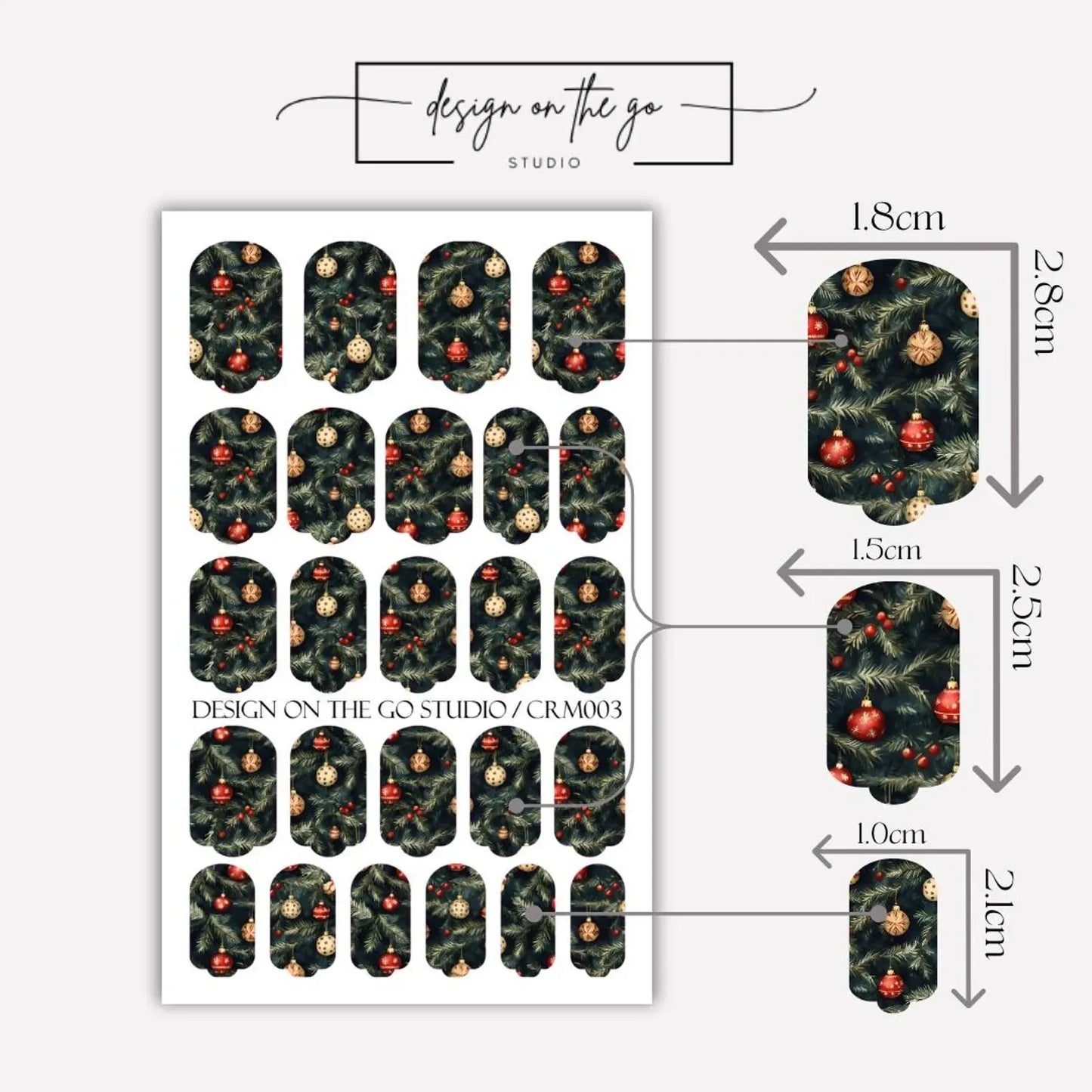 Holiday Fir Nail Wraps