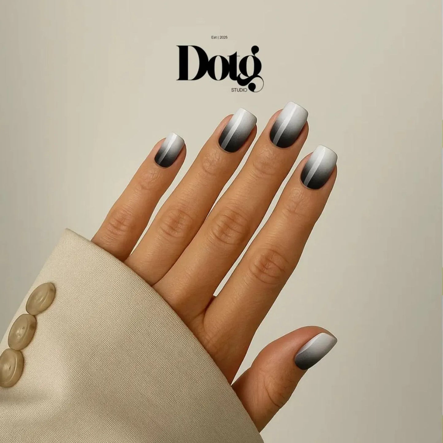 Black Ombre Nail Wraps