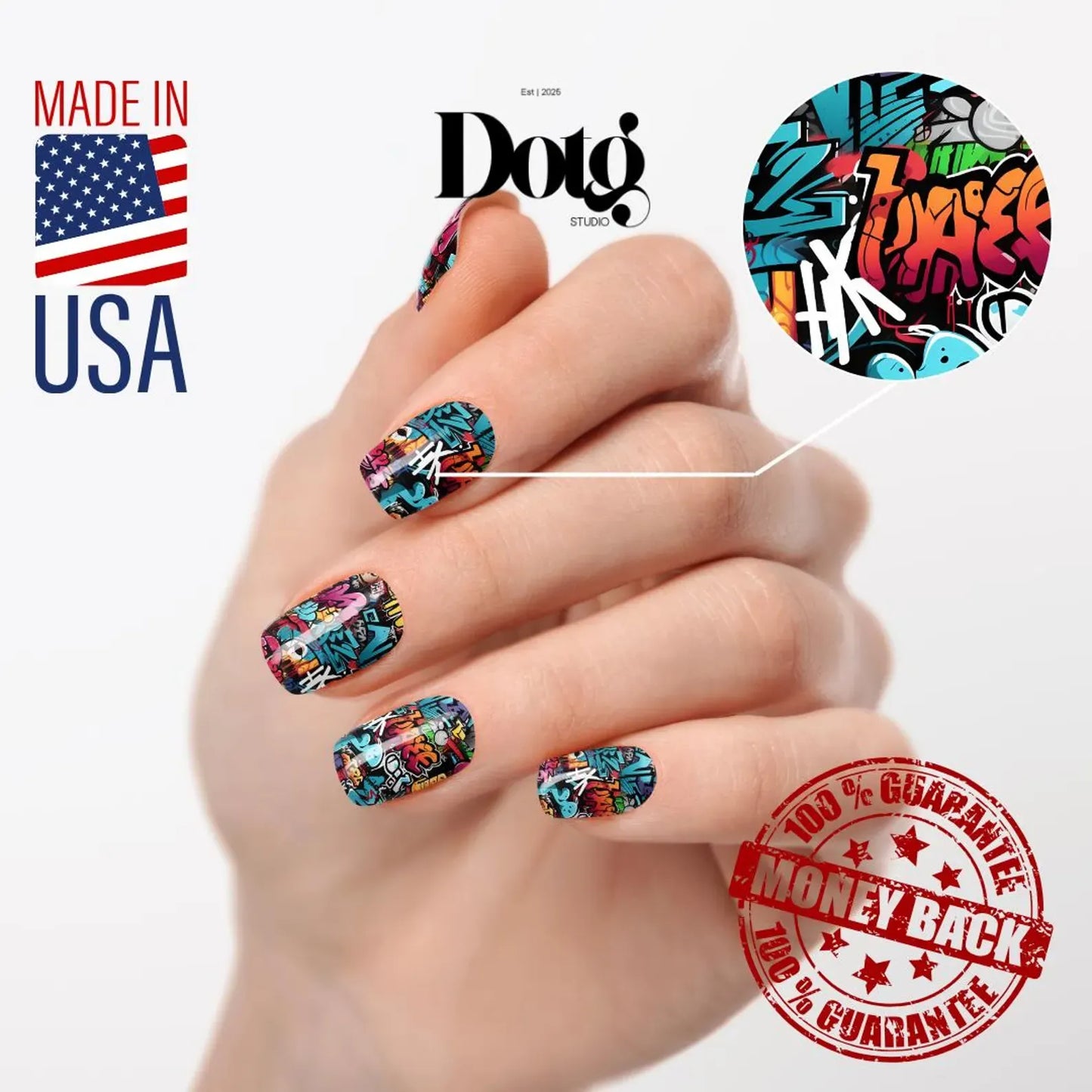 Graffiti Art Nail Wraps