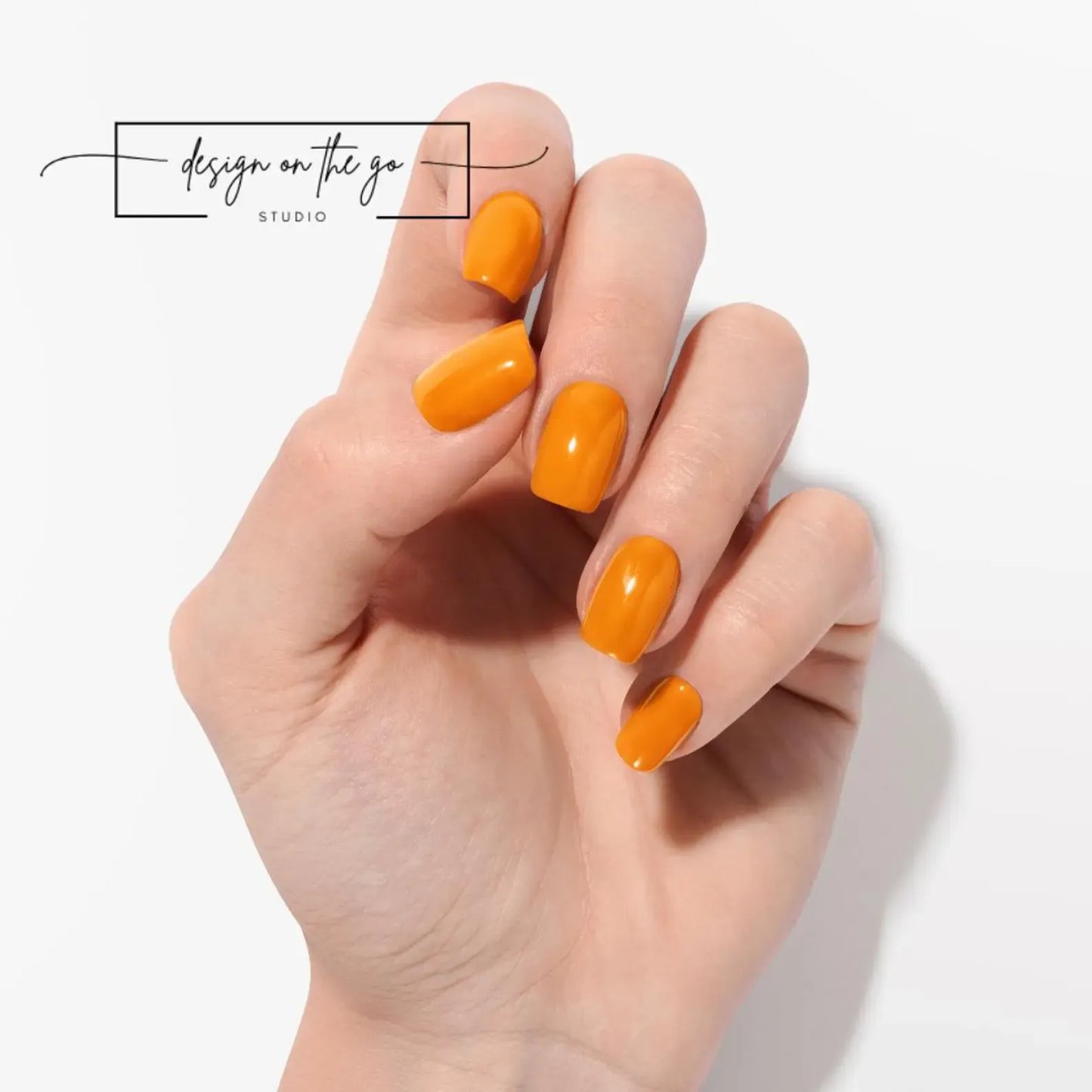 Amber Flame Nail Wraps