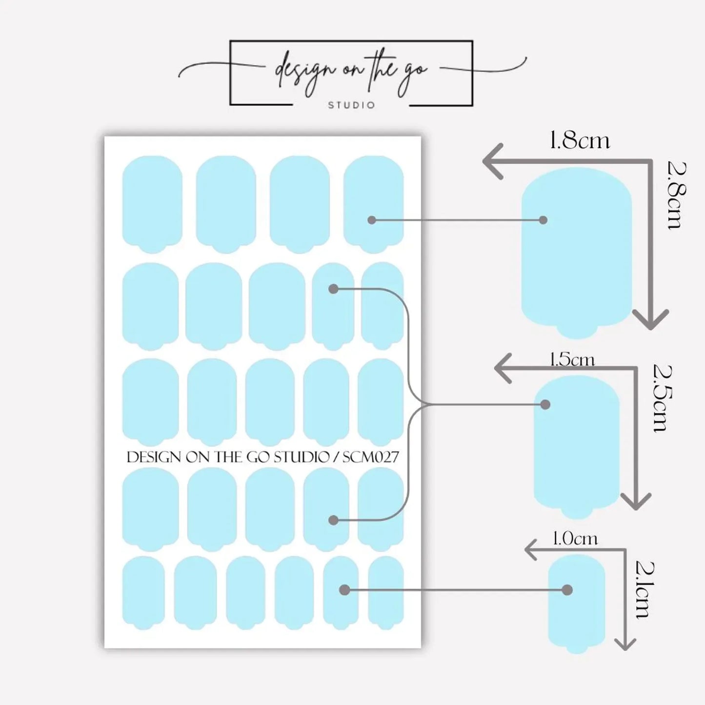 Blue Sky Nail Wraps